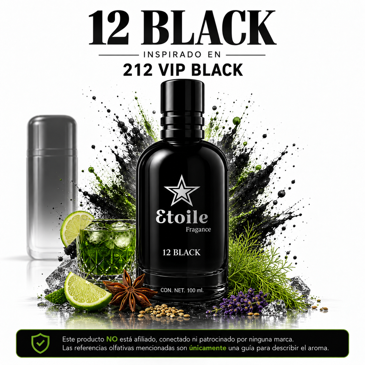12 BLACK | Perfume para Hombre 100 ml